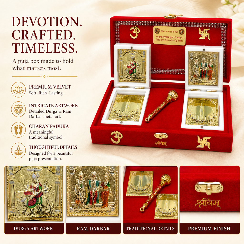 Durga & Ram Darbar with Gada Box